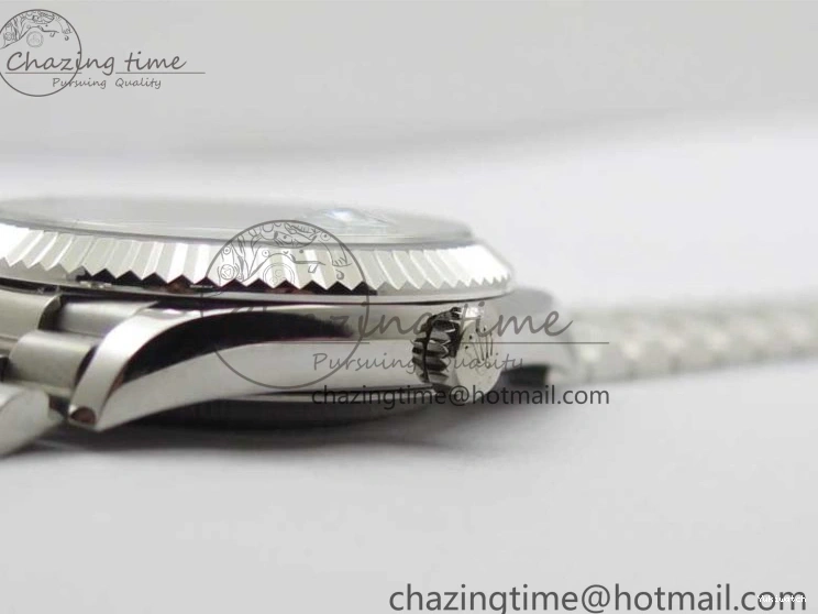 40mm Dial 904 President Ice on Markers T 228239 Blue Crystal SS A2836 Bracelet Dial New SS Version BP Day-Date 0330